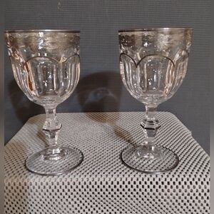 Set of 2 SC Line Water Goblets Made In Italy